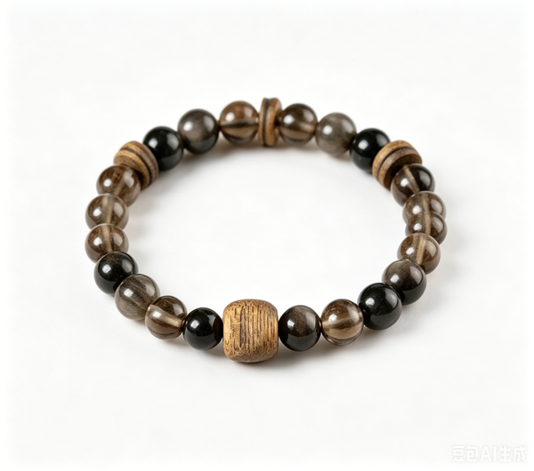 Natural Sandalwood Bead Bracelet