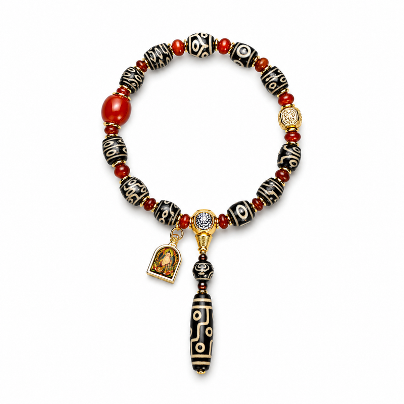 Perfect Harmony ten dzi bead bracelet by LuckyWE