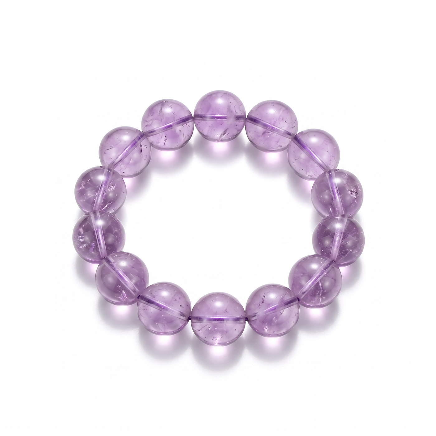 "French Rose" Amethyst Bracelet – Lavender-hued crystal bracelet, sophisticated and elegant "Old Money" style, gift, natural crystal. product detail