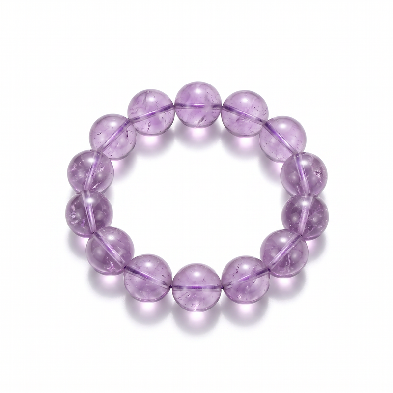 "French Rose" Amethyst Bracelet – Lavender-hued crystal bracelet, sophisticated and elegant "Old Money" style, gift, natural crystal.