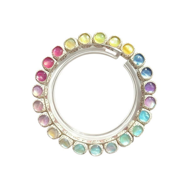 Rainbow shell and bodhi chakra bracelet by LuckyWE